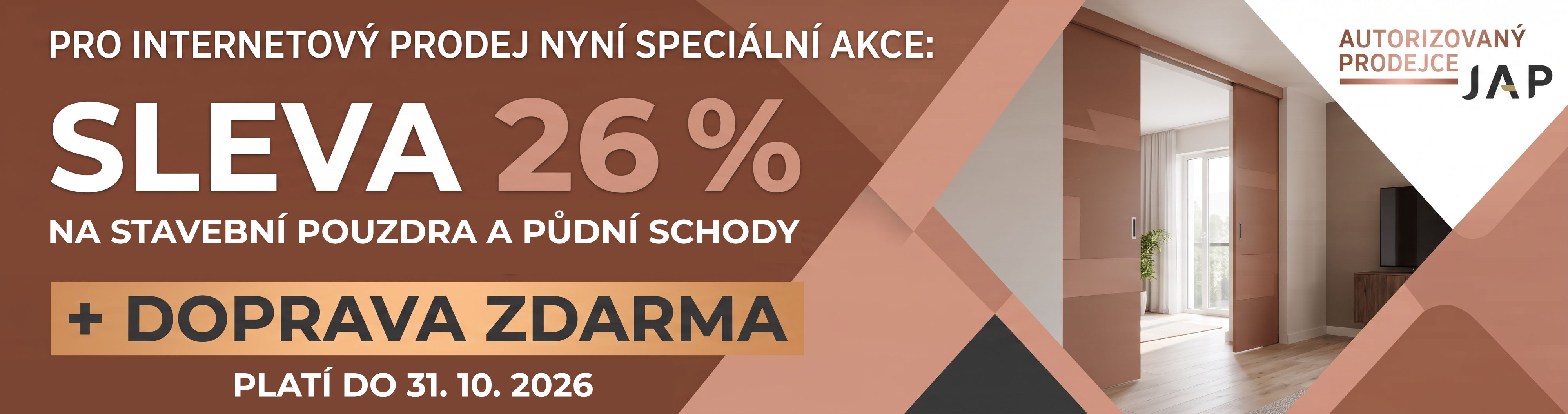 Akční nabídka na stavební pouzdra JAP - přijďte si pro slevu 26%